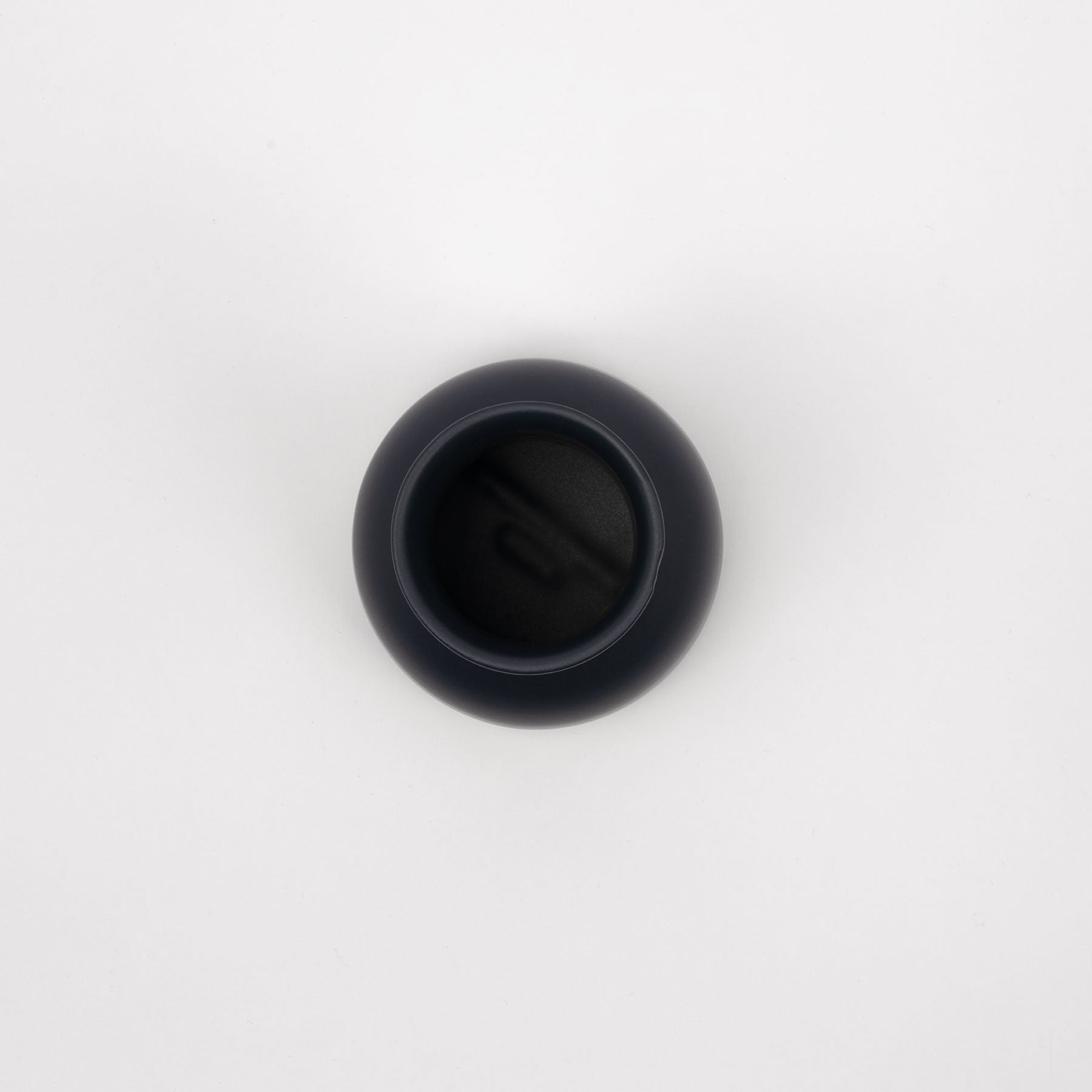 Dark Blue Sculptural Carafe - Tall-Neck Ceramic Pitcher - Image 2